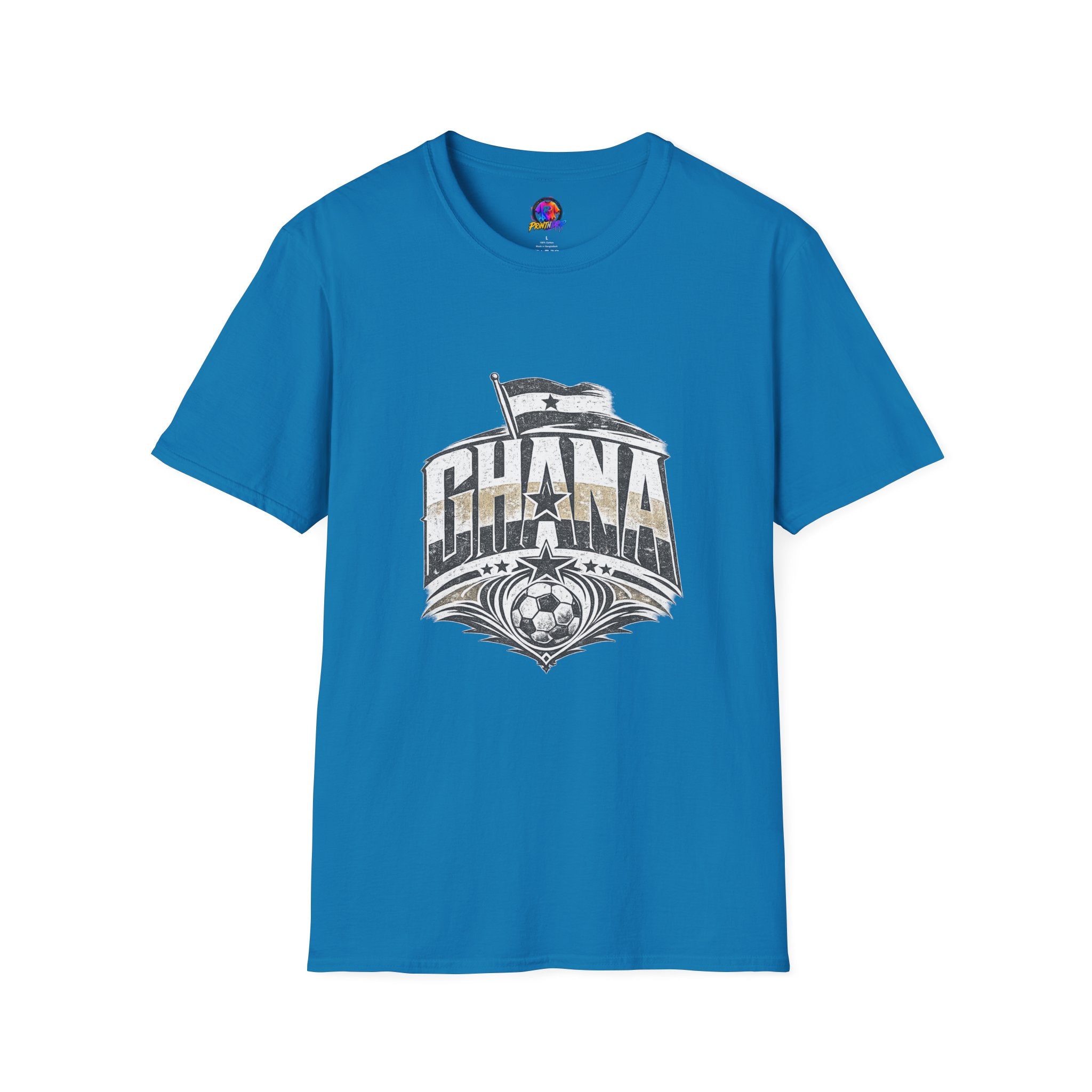 Ghana Vintage Flag T-Shirt — Retro Ghana Pride Graphic Tee