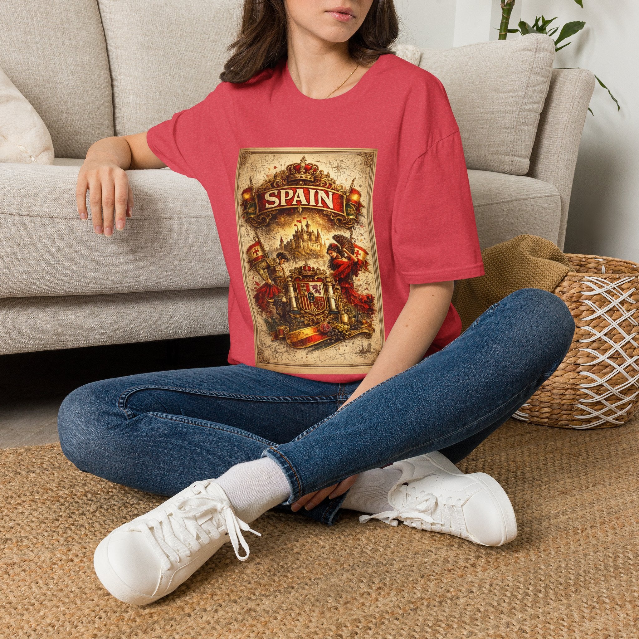 Spain Vintage Travel Graphic T‑Shirt — Retro Spanish Landmark Tee
