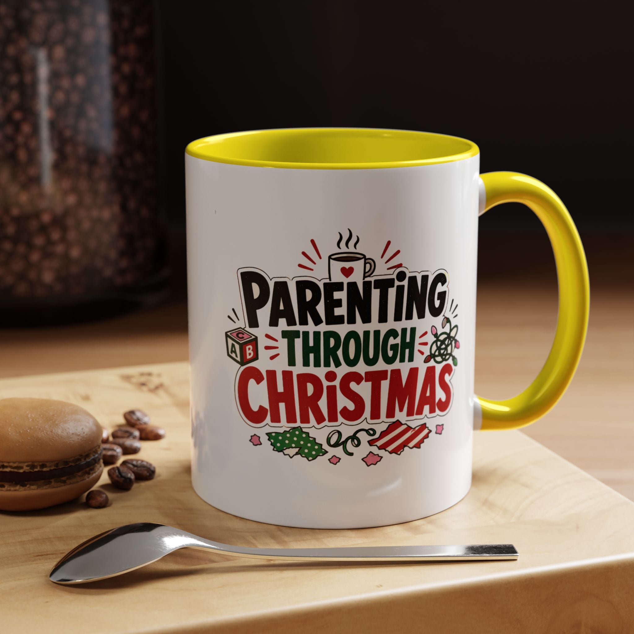 Modern Day Christmas Parenting Through Christmas Coffee Mug
