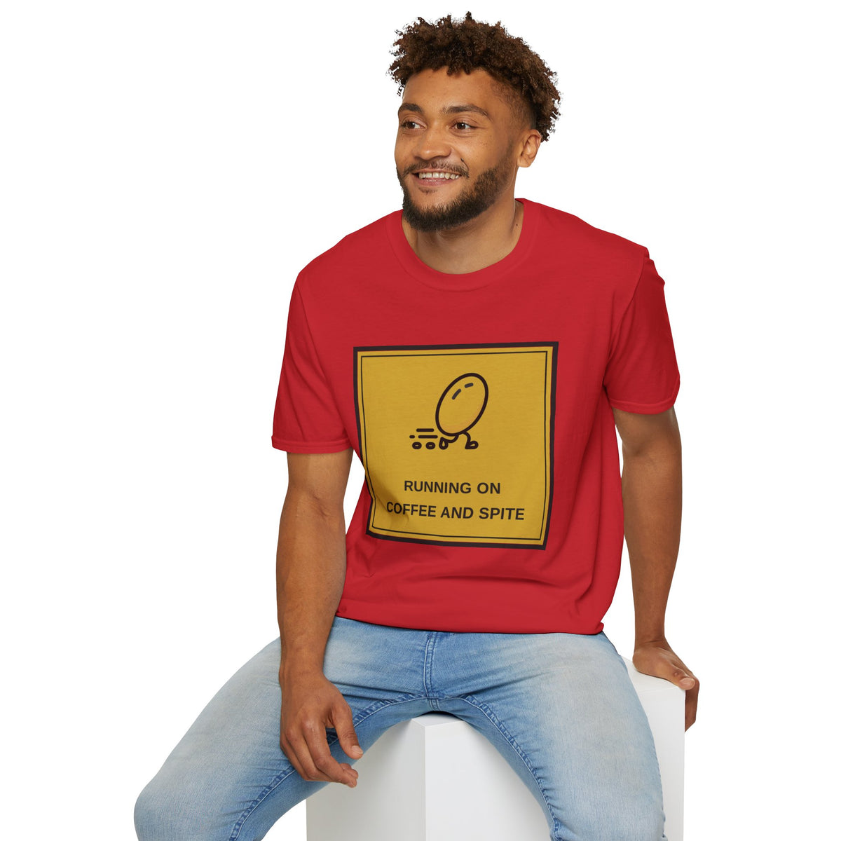 T-Shirt — Running On Coffee And Spite Graphic Tee - Trending Now - August 2026