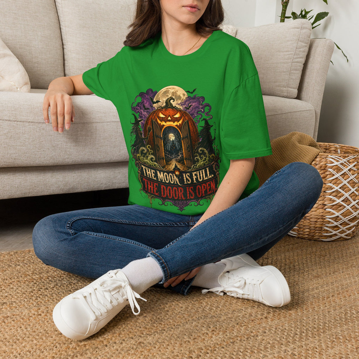 Halloween The Moon Is Full Unisex Softstyle T-Shirt