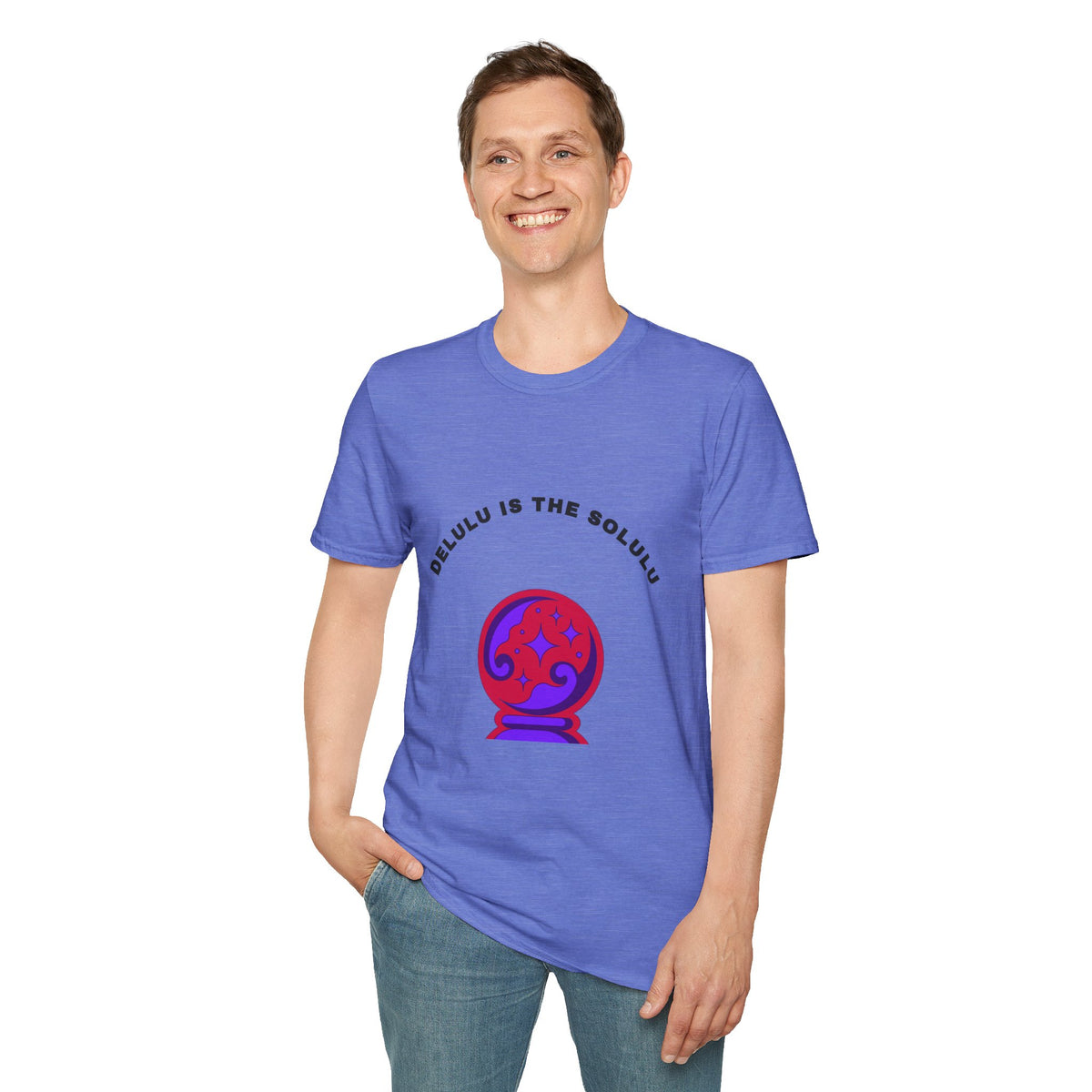 T-Shirt — Delulu Is The Solulu Crystal Ball Graphic Tee - Trending Now - September 2026