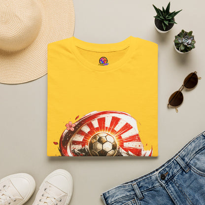 Japan Soccer T‑Shirt — Rising Sun Football Graphic