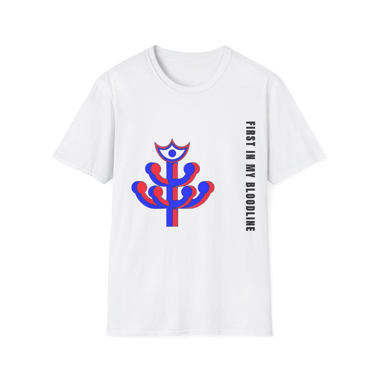 Abstract Floral Tee — Modern Red & Blue Graphic T-Shirt - Trending Now - September 2026