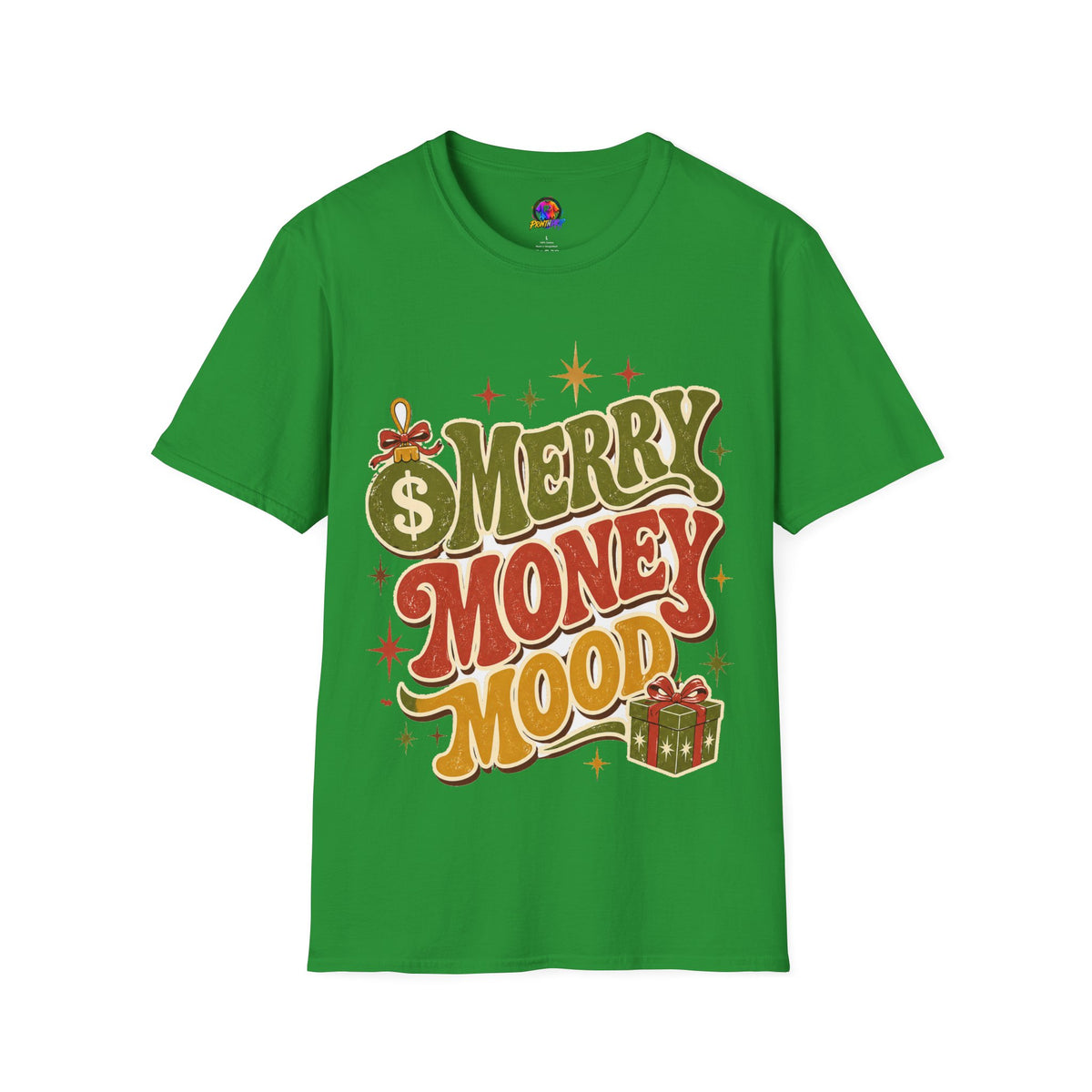 Merry Money Mood T‑Shirt — Retro Holiday Graphic Tee