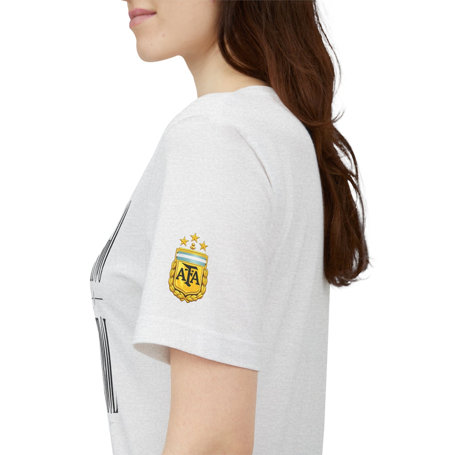 Argentina - Tango y Fútbol Graphic Tee - Bold Serif Soccer & Dance Shirt