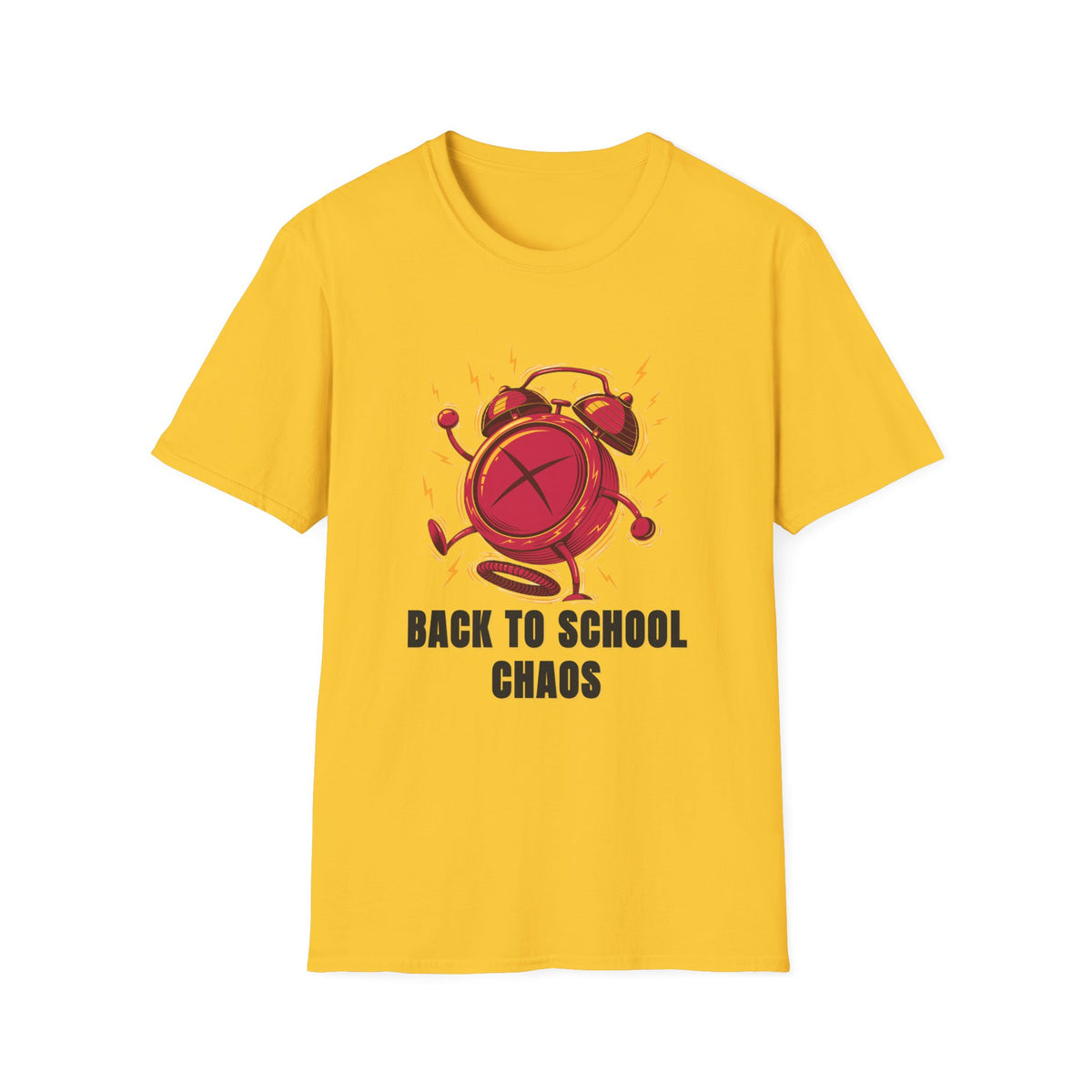 Back to School Chaos T-Shirt — Funny Alarm Clock Graphic Tee - Trending Now - August 2026