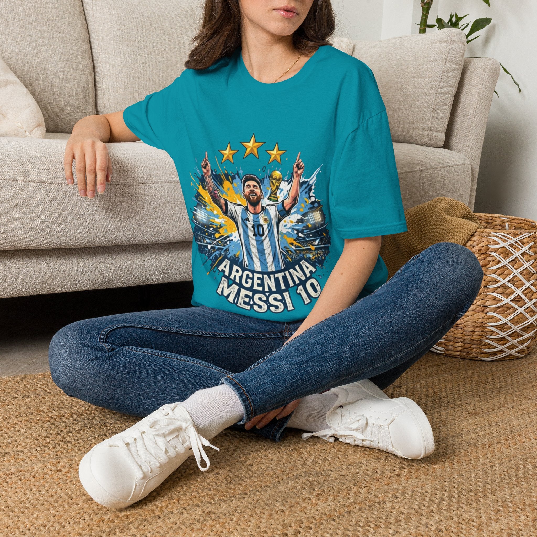 Argentina Messi Soccer T‑Shirt — World Cup Champion Fan Tee