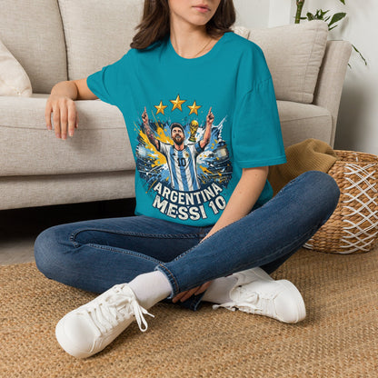 Argentina Messi Soccer T‑Shirt — World Cup Champion Fan Tee