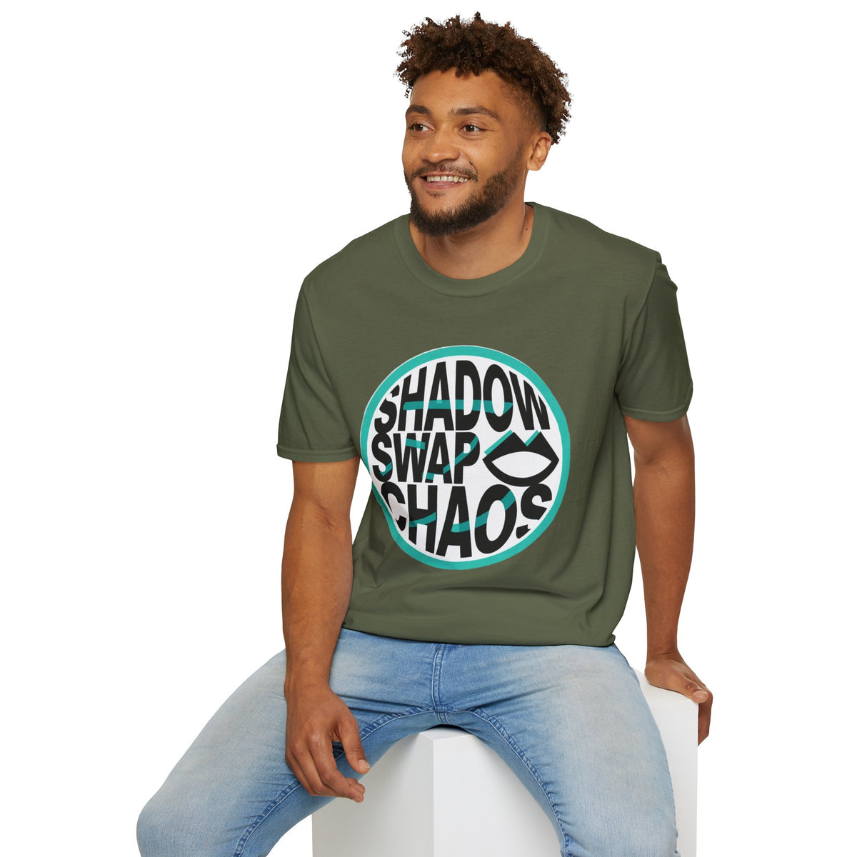 Shadow Swap Chaos T-Shirt — Retro Circular Surf/Skate Graphic Tee - Trending Now - August 2026