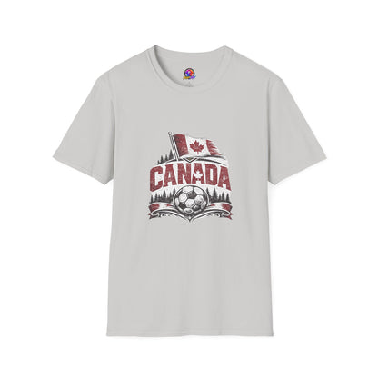 Canada Soccer T-Shirt – Vintage Maple Leaf Flag & Crest