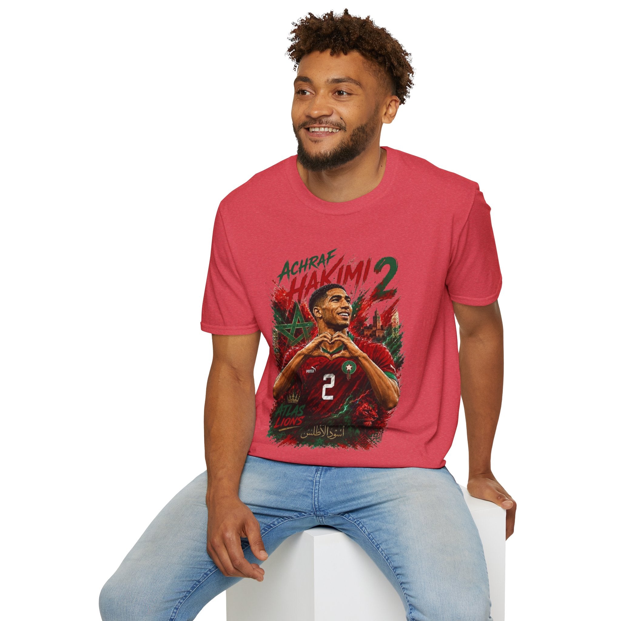 Achraf Hakimi #2 Soccer T-Shirt — Morocco Football Fan Tee