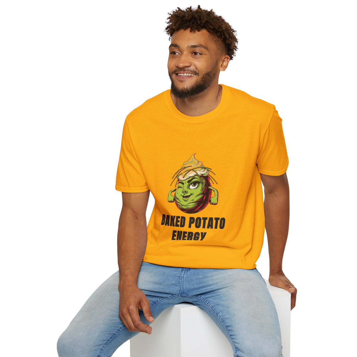 Baked Potato Energy T-Shirt — Funny Green Spud Graphic Tee - Trending Now - August 2026