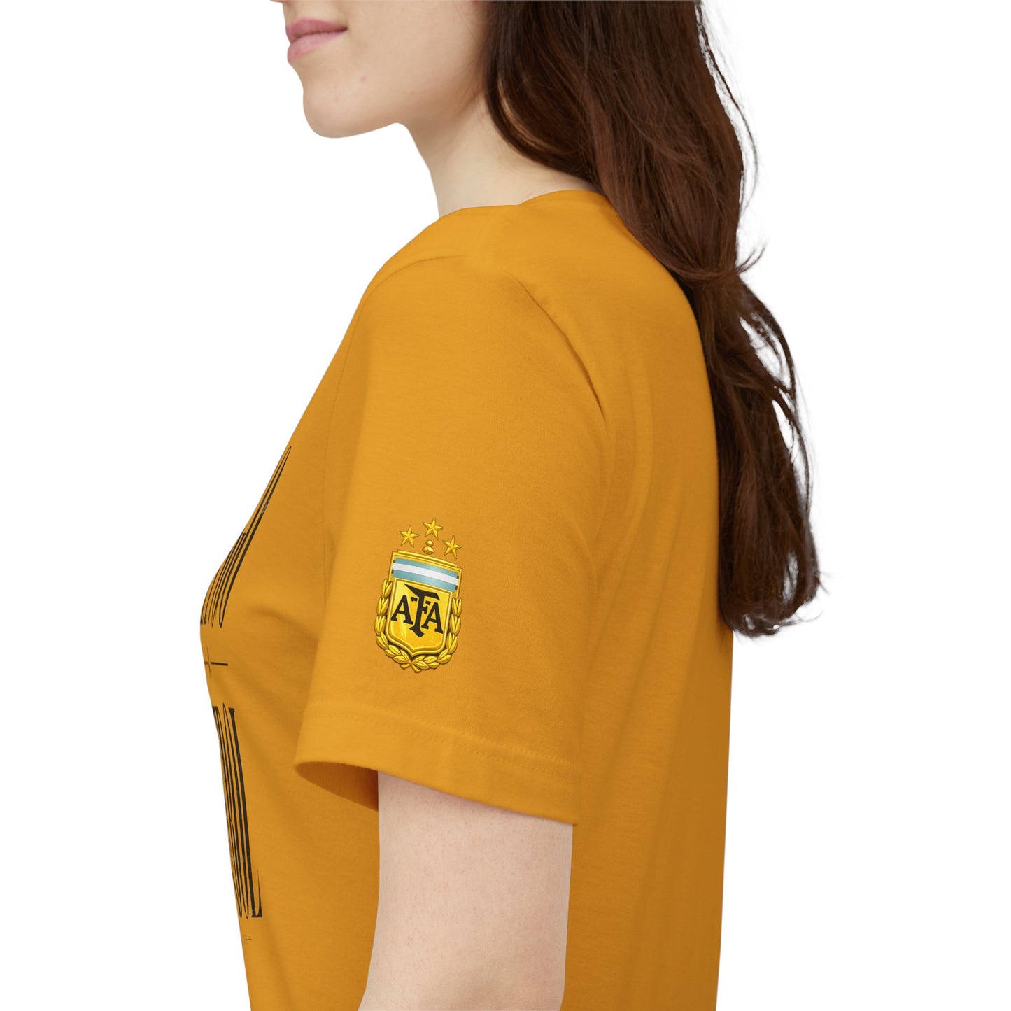 Argentina - Tango y Fútbol Graphic Tee - Bold Serif Soccer & Dance Shirt