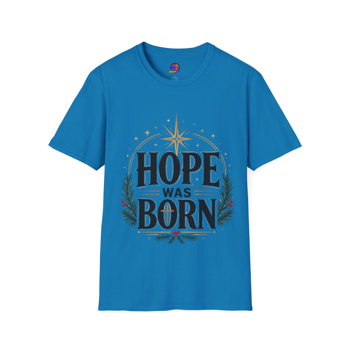 Hope Was Born T‑Shirt — Christmas Nativity Star Holiday Tee