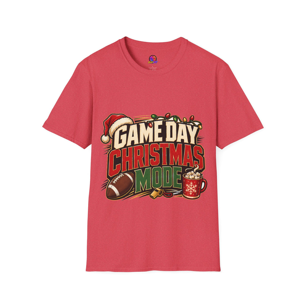Game Day Christmas T-Shirt — Football Holiday Mode Tee