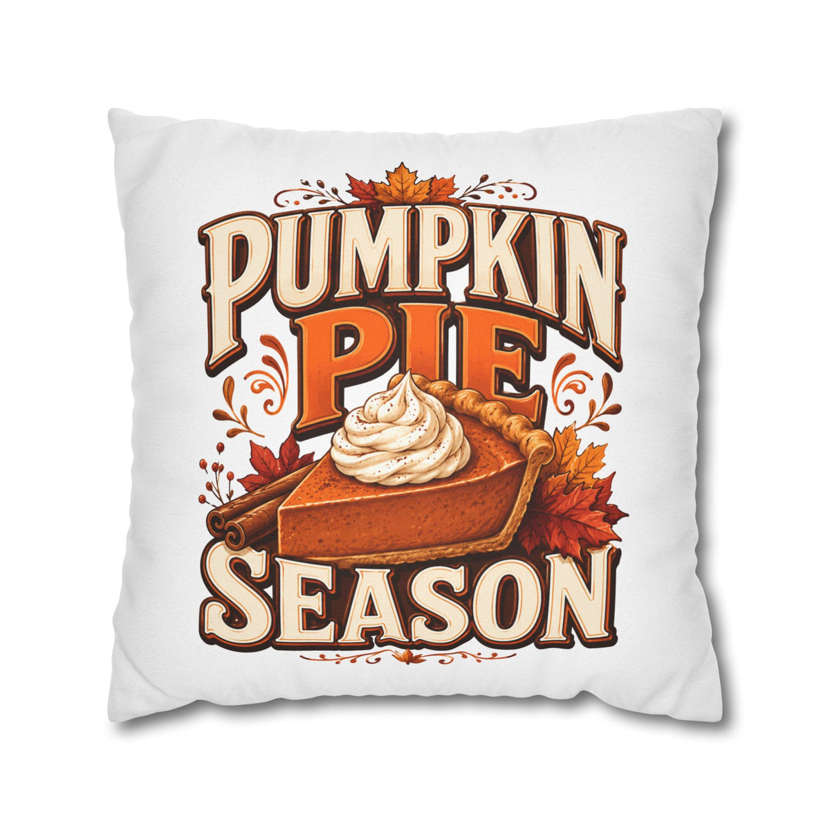 Thanksgiving Pumpkin Pie Season Decorative Pillowcase