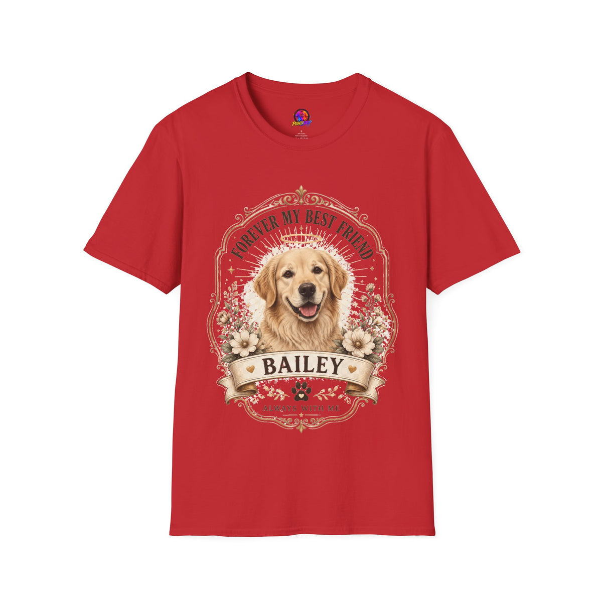 Forever My Best Friend Memorial Dog T-Shirt — Personalized Pet Tribute Tee