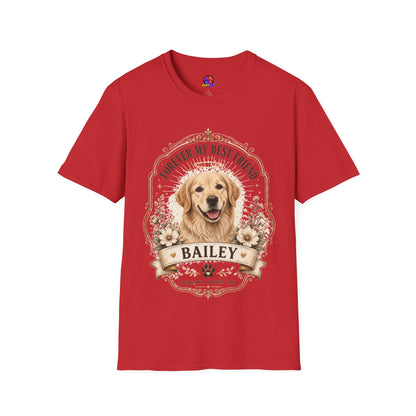 Forever My Best Friend Memorial Dog T-Shirt — Personalized Pet Tribute Tee