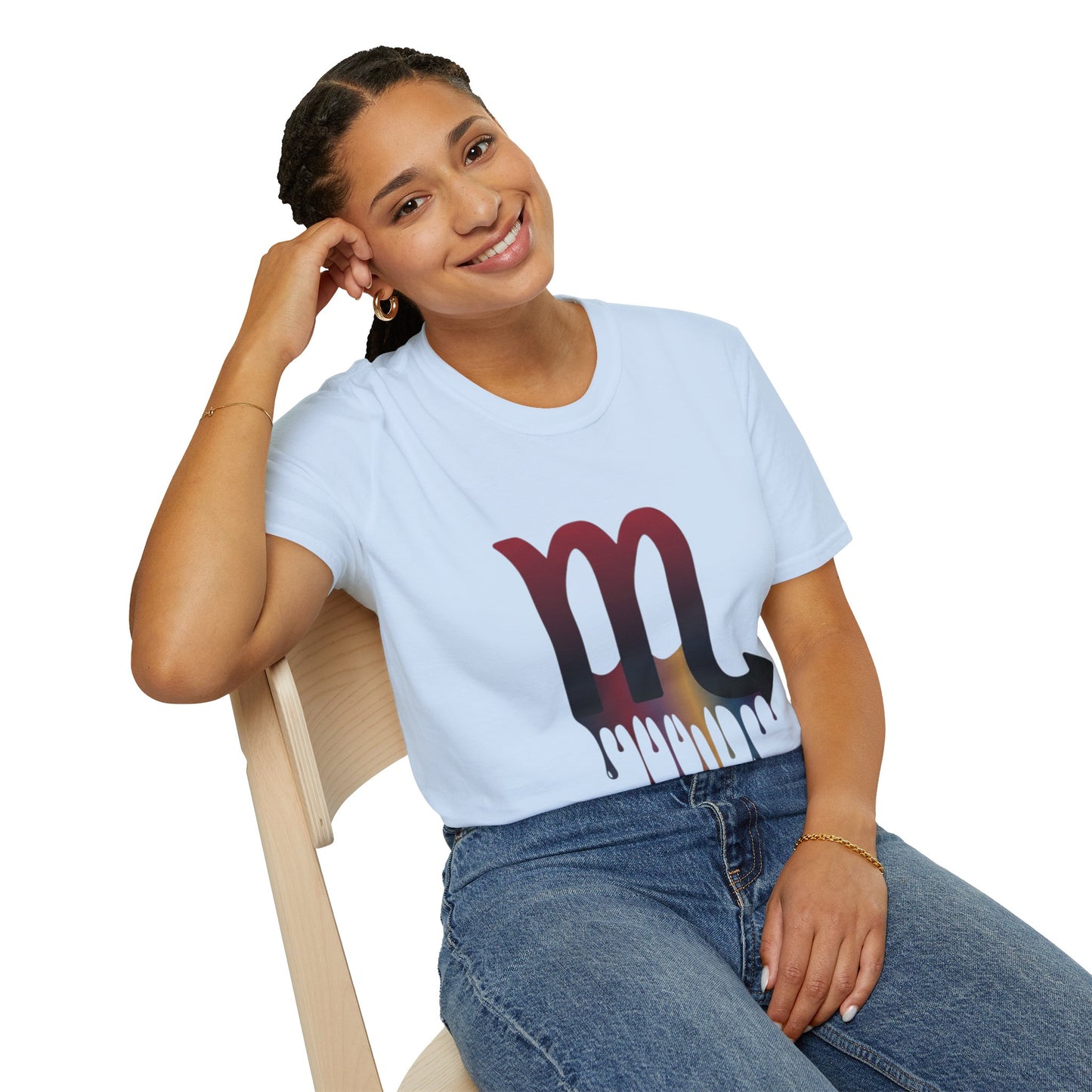 Scorpio Drip Symbol T-Shirt — Zodiac Scorpion Astrology Tee