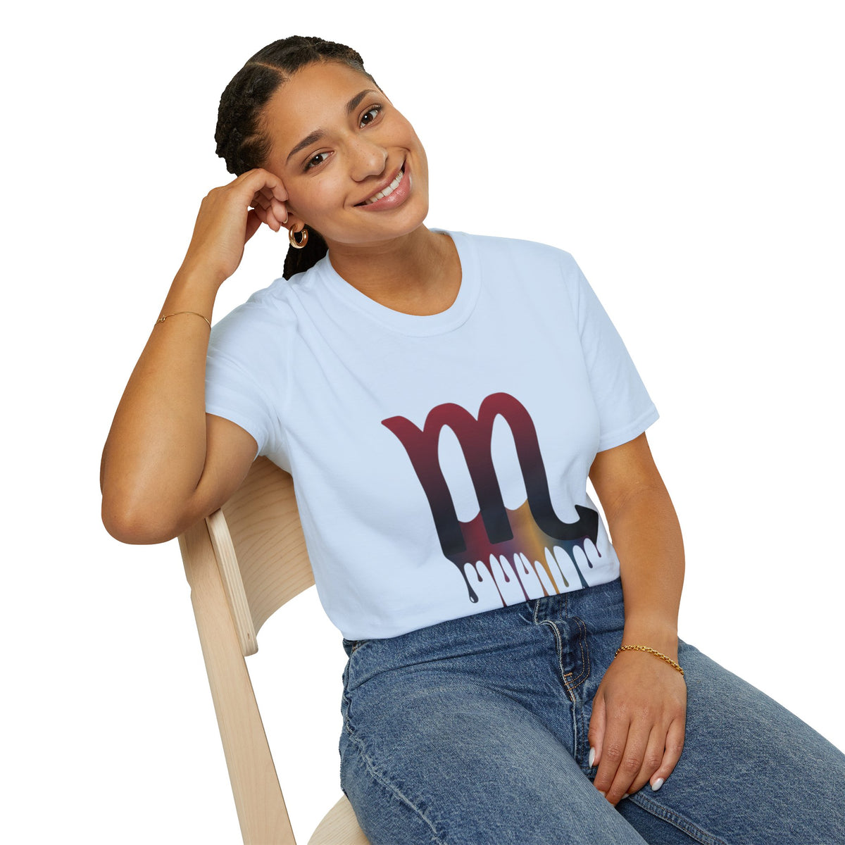 Scorpio Drip Symbol T-Shirt — Zodiac Scorpion Astrology Tee