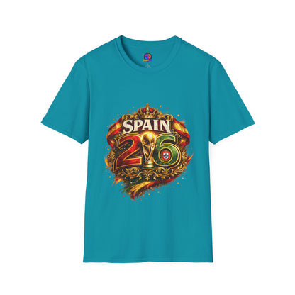 Spain 26 Graphic T-Shirt — Vintage Crowned Soccer Fan Tee