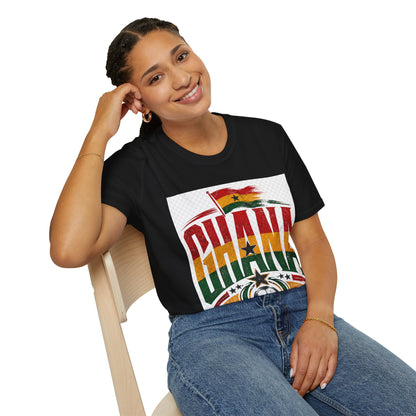 Ghana Flag Soccer T-Shirt — Retro Ghana Pride Football Tee