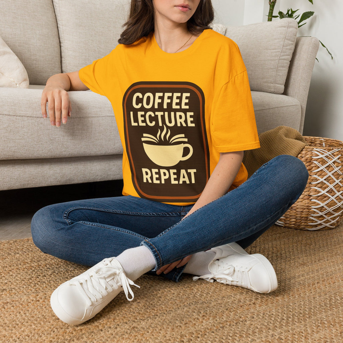 Coffee Lecture Repeat T‑Shirt — Funny Professor Coffee Tee for Teachers & Students - Trending Now - August 2026