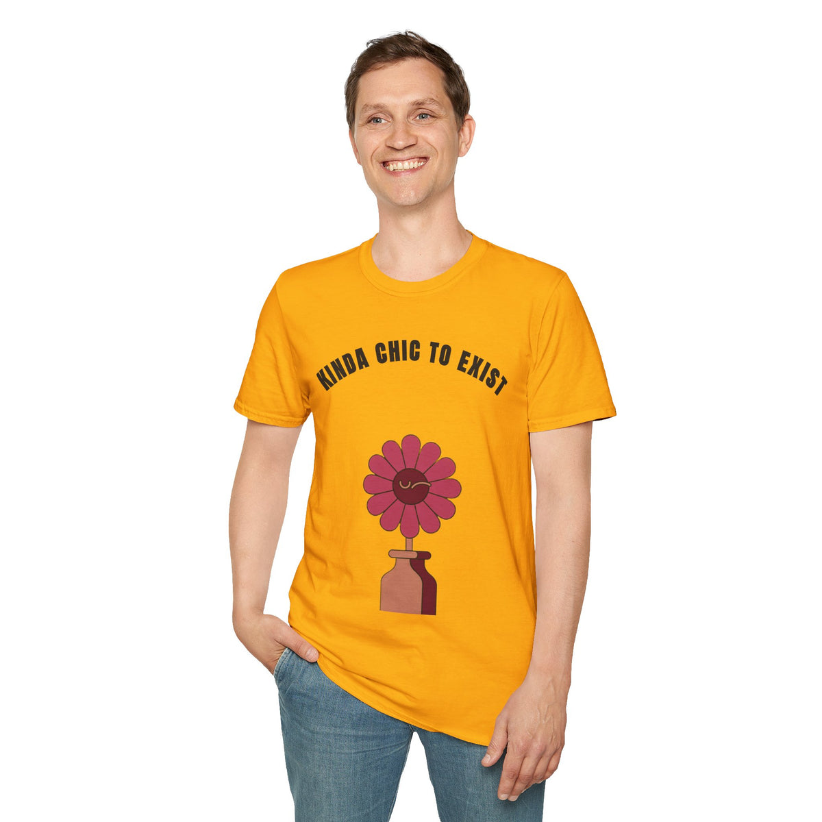 Chic to Exist T-Shirt — Floral Minimalist Graphic Tee for Stylish Everyday Wear - Trending Now - September 2026