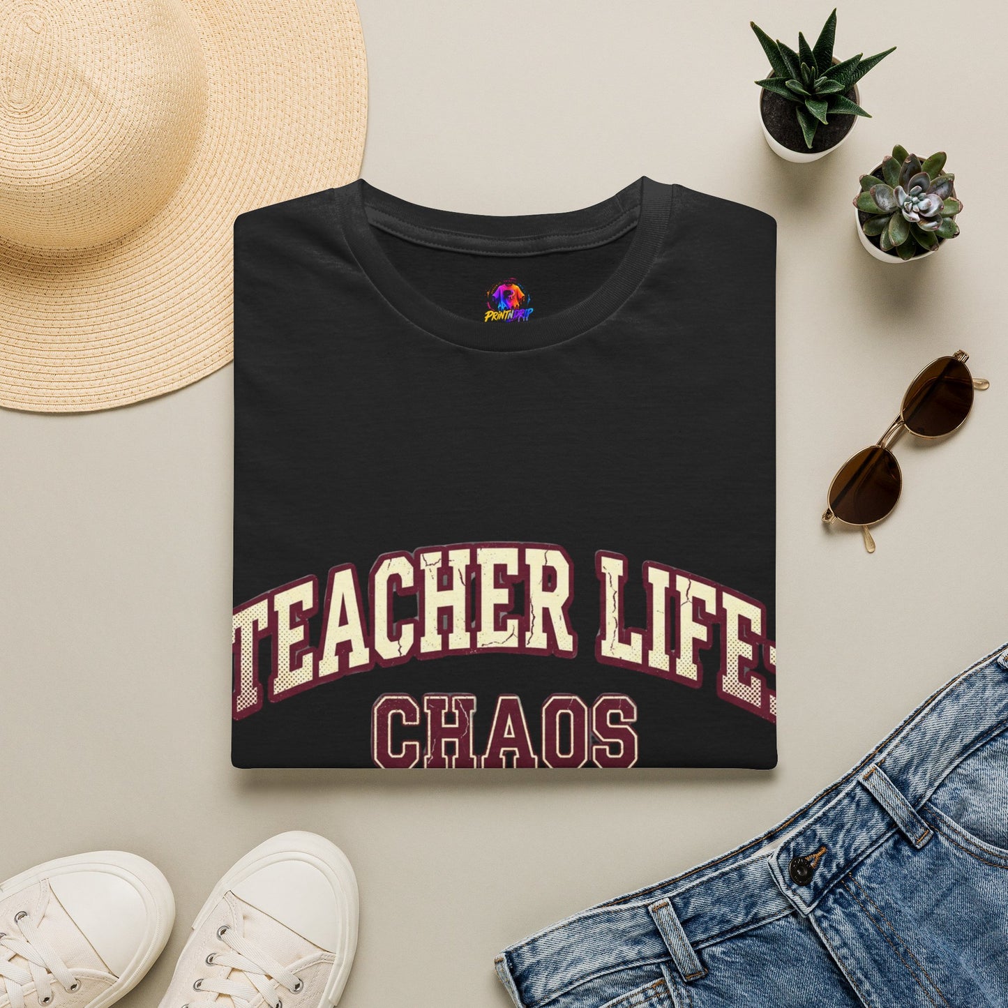 Teacher Life Chaos Coordinator Unisex Softstyle T-Shirt