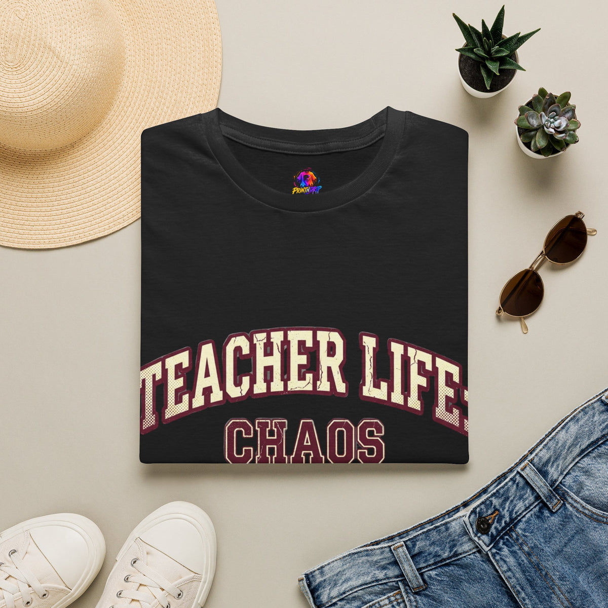 Teacher Life Chaos Coordinator Unisex Softstyle T-Shirt