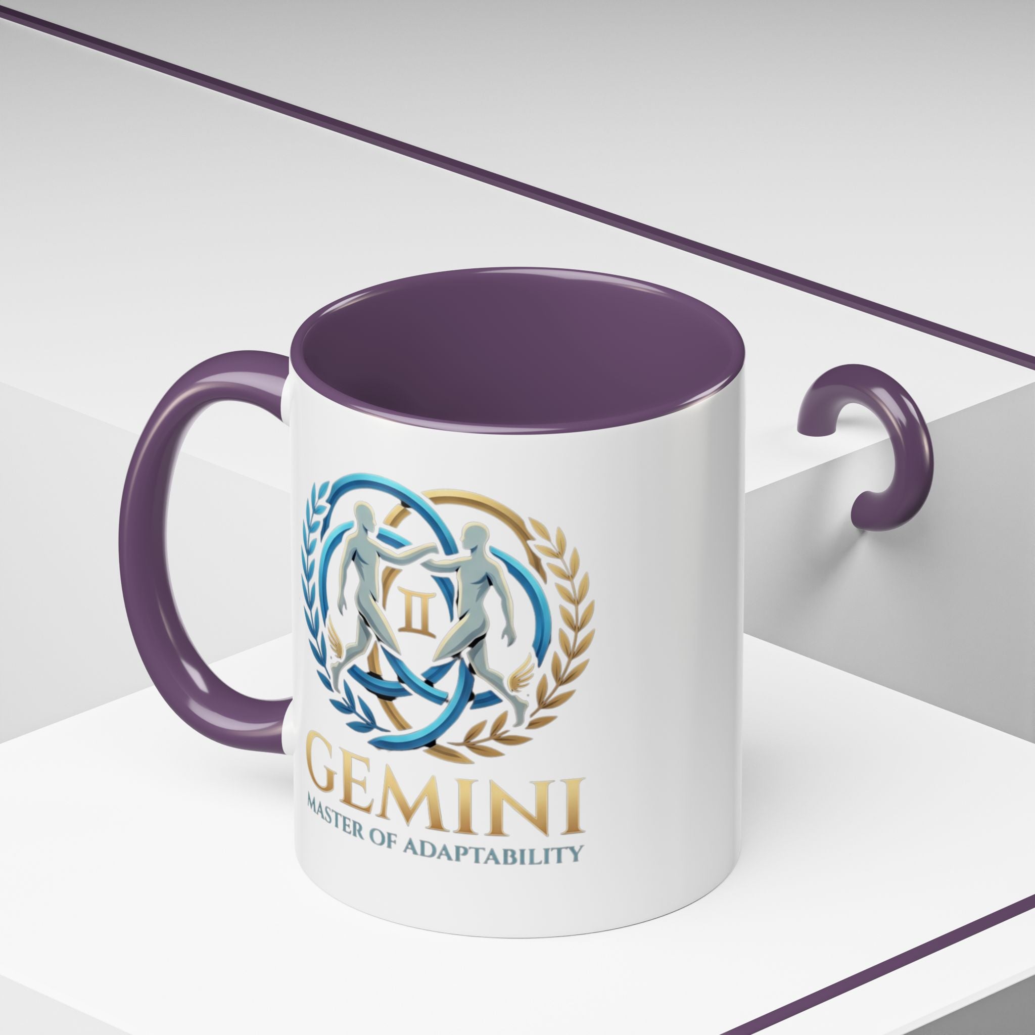 Gemini Zodiac Coffee Mug — 'Master of Adaptability' Accent Mug (11/15oz)