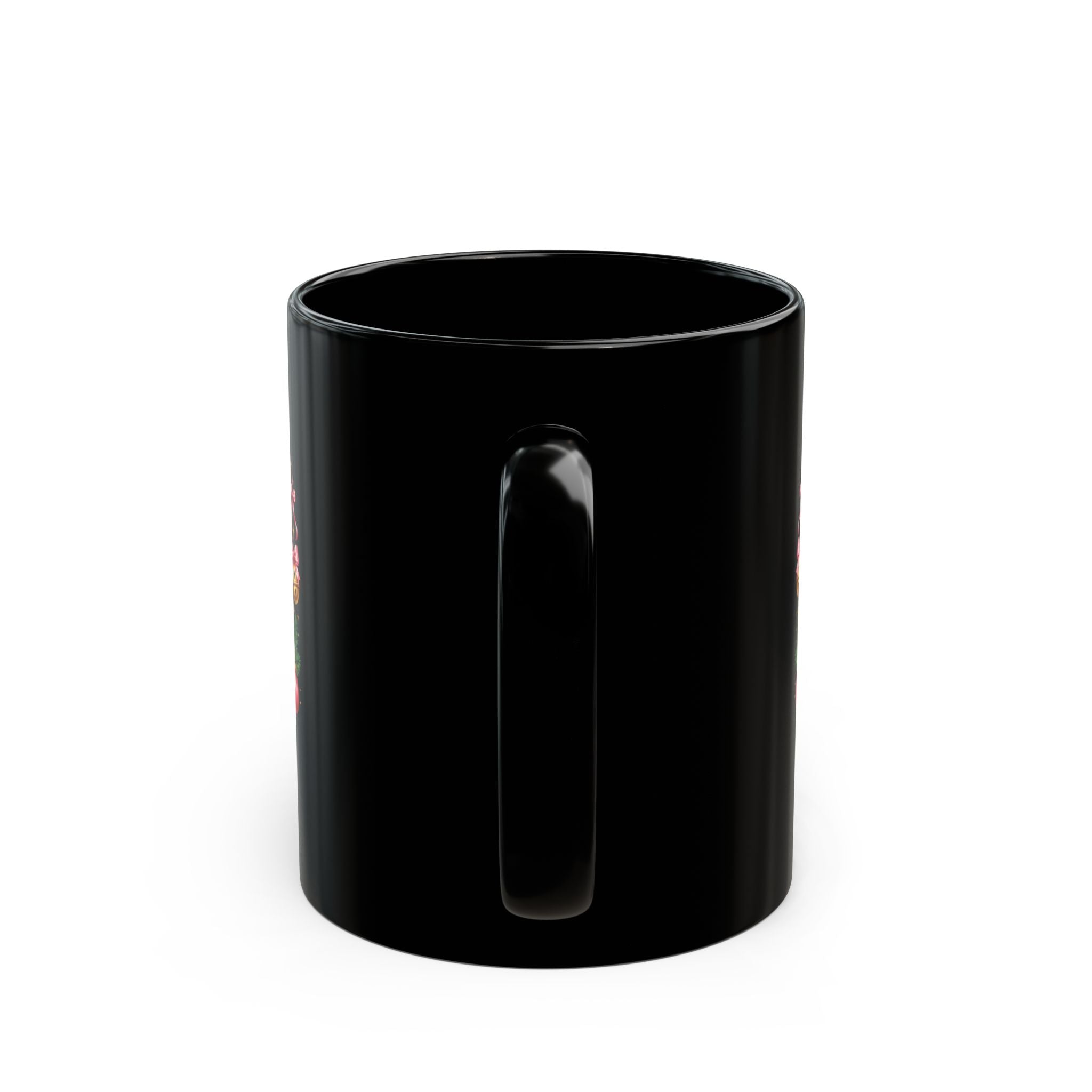 Christmas Mug — "Bows Bells Bliss" Festive Holiday Coffee Cup