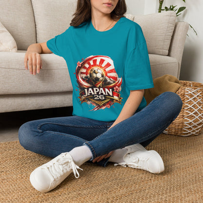 Japan Soccer T‑Shirt — Rising Sun Football Graphic