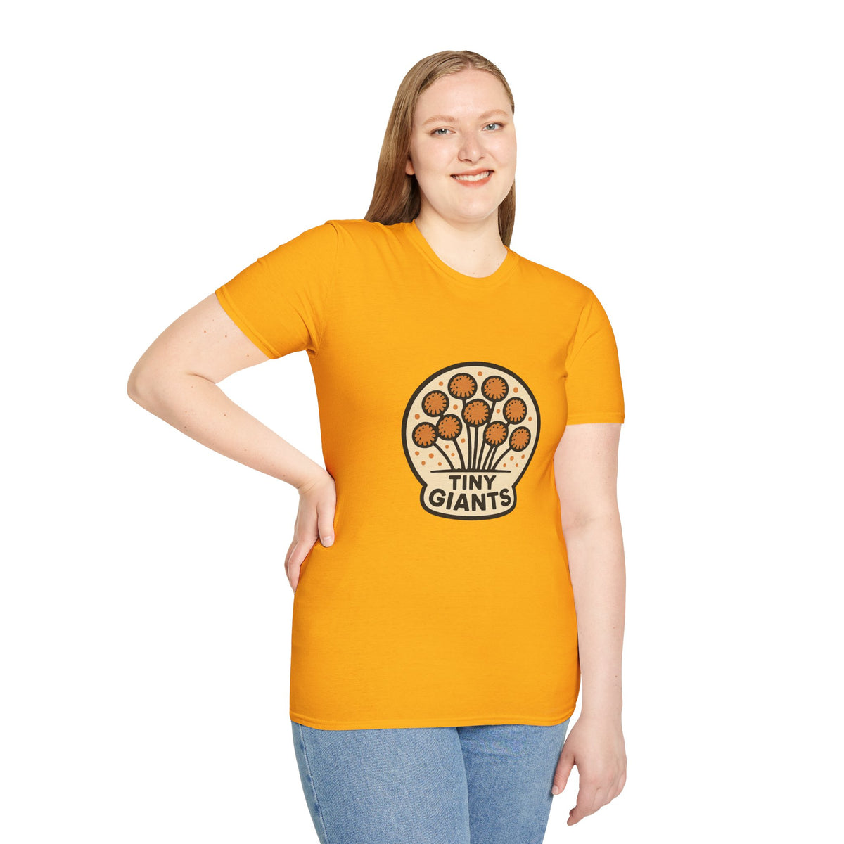 Tiny Giants Mushroom T-Shirt — Vintage Psychedelic Fungi Graphic Tee