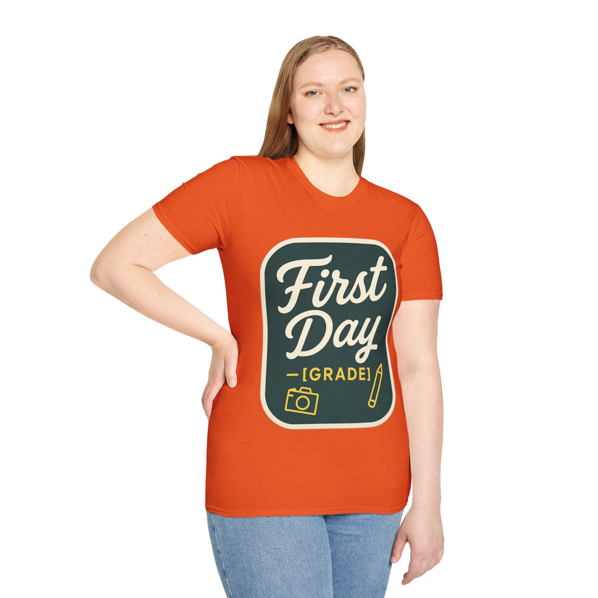 First Day T-Shirt — Retro "First Day (Grade 1)" Back-to-School Tee - Trending Now - August 2026