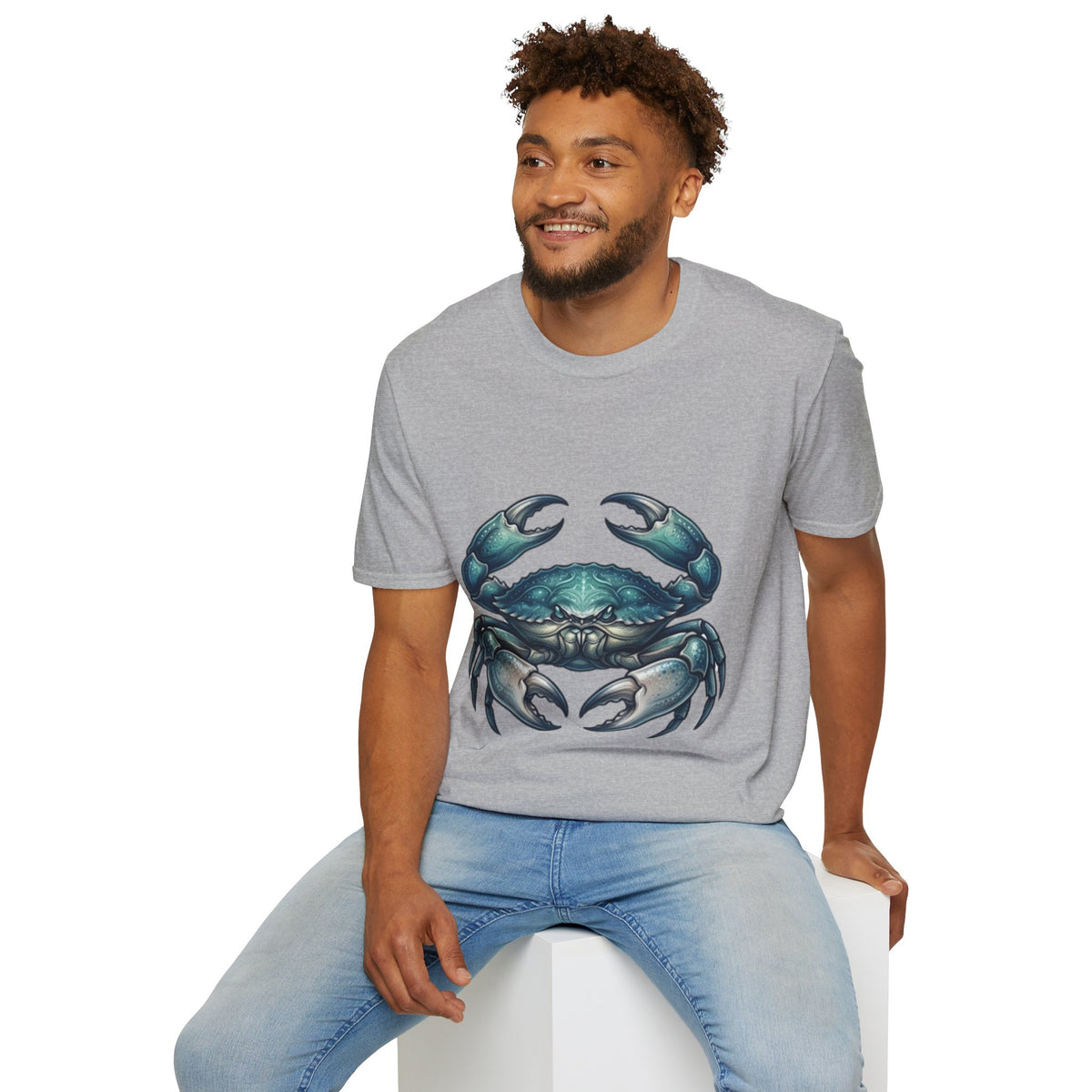 Crab Graphic T-Shirt — Coastal Sea Creature Tee