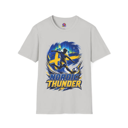 Sweden Nordic Thunder Soccer T-Shirt — Sweden Football Fan Tee