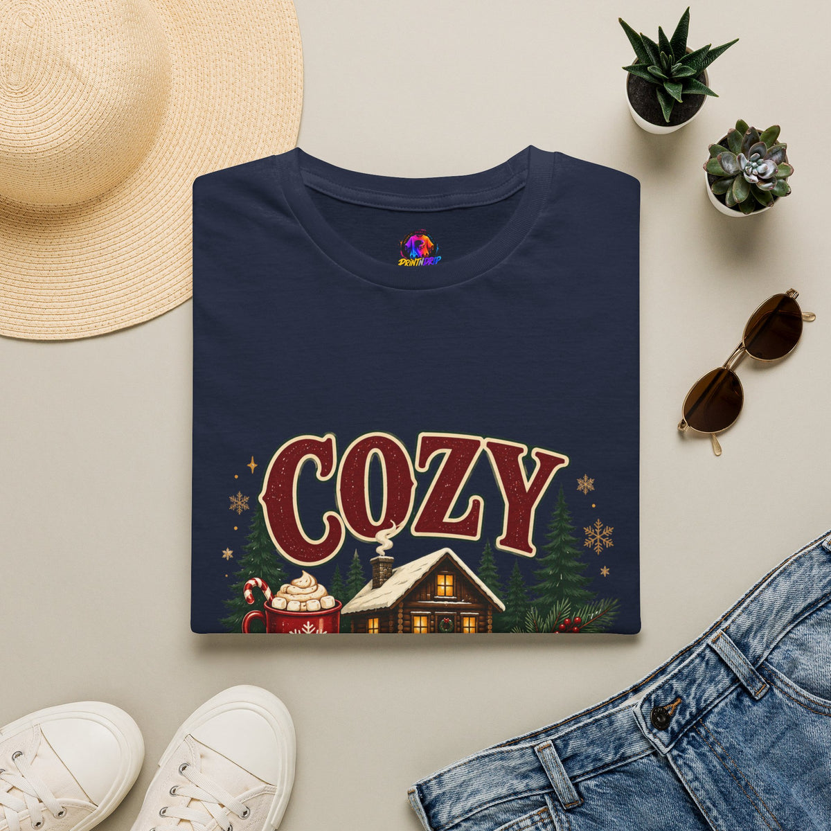 Cozy Cabin Christmas T-Shirt