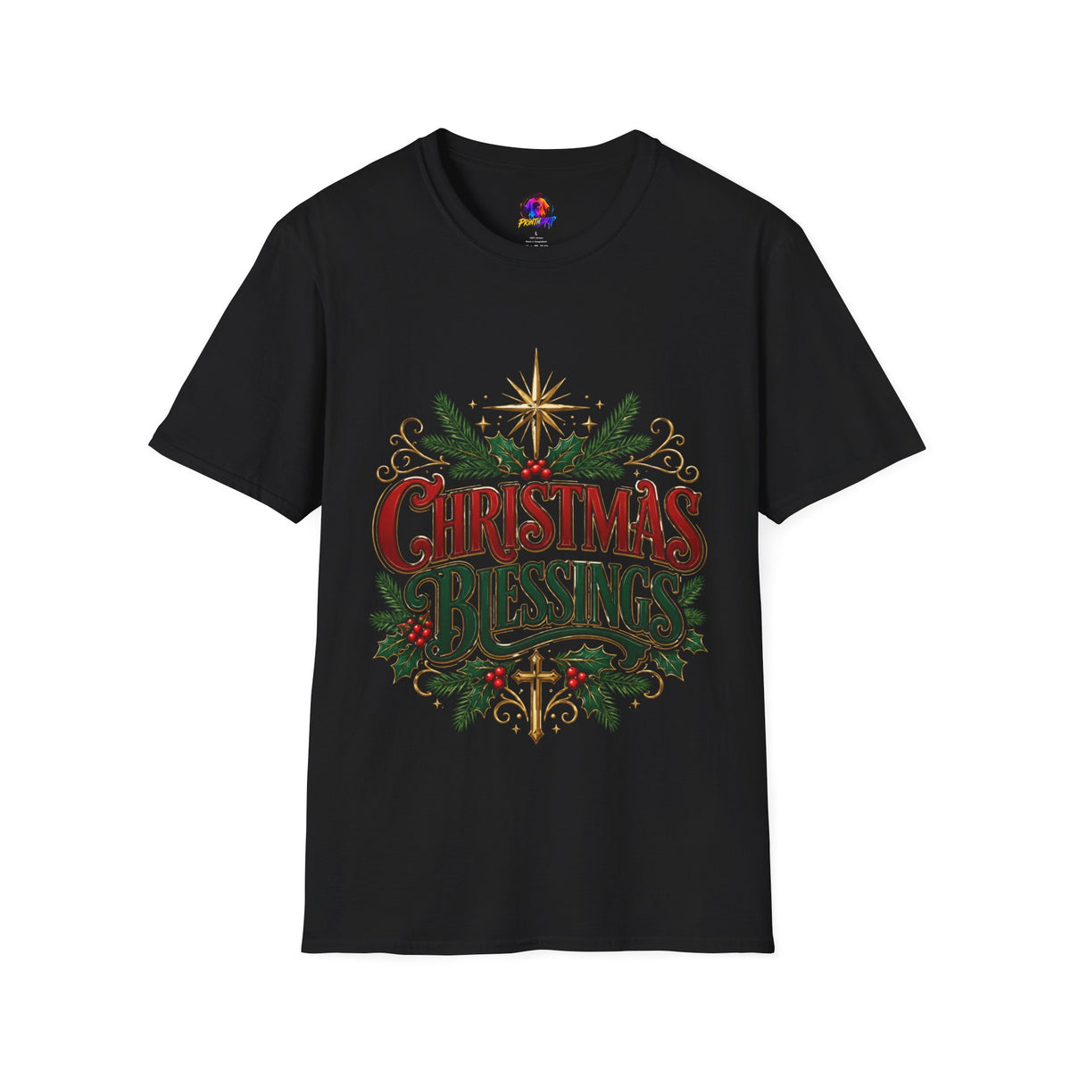 Christmas Blessings T-Shirt – Festive Holiday Graphic Tee