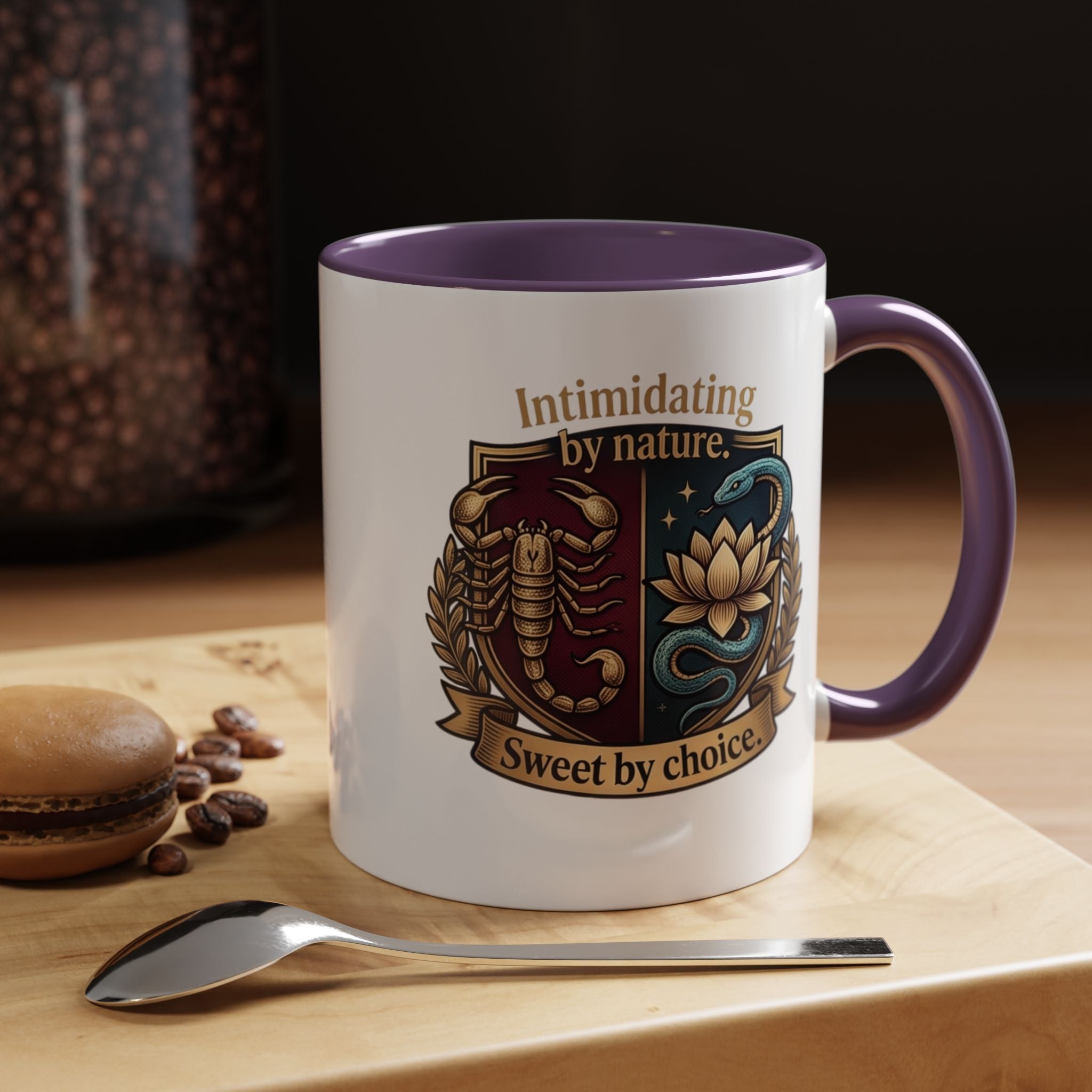Intimidating by Nature, Sweet by Choice Accent Coffee Mug (11/15oz)