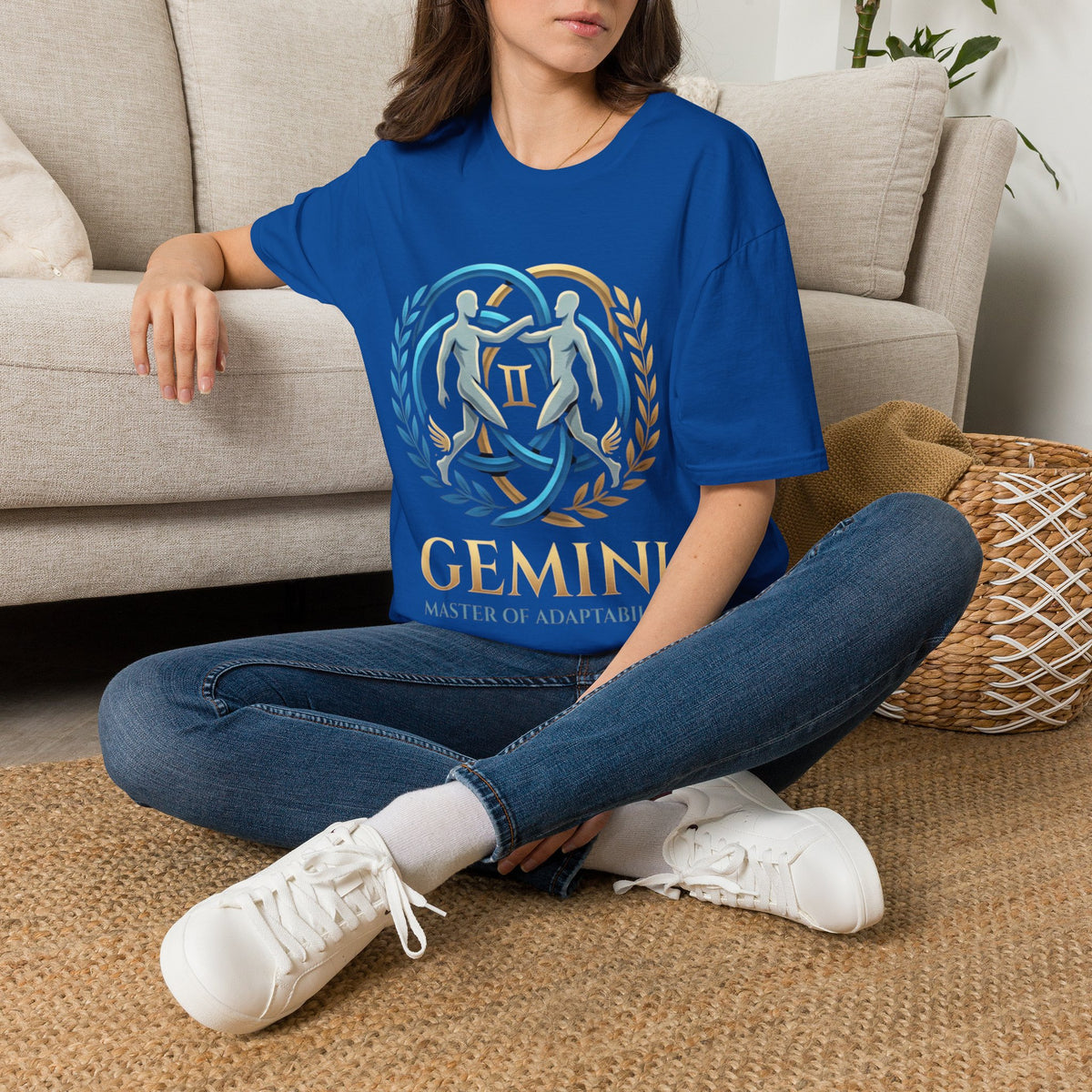 Gemini Zodiac T-Shirt — 'Gemini: Master of Adaptation' Astrological Graphic Tee