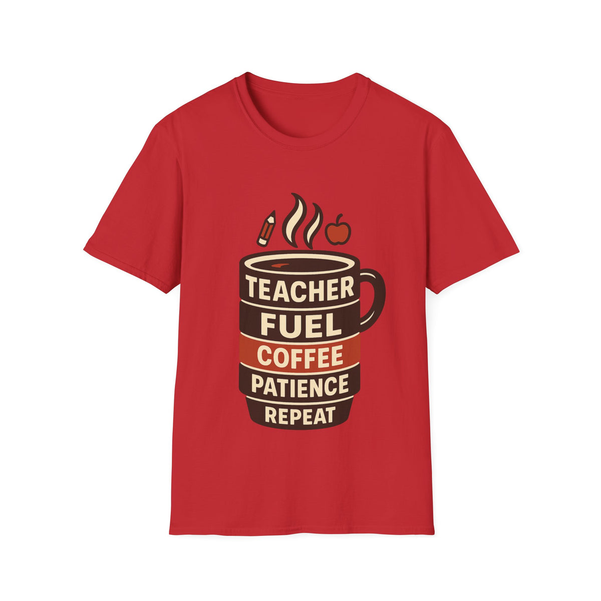Teacher Fuel Coffee T-Shirt — 'Teacher Fuel: Coffee, Patience, Repeat' Shirt - Trending Now - August 2026