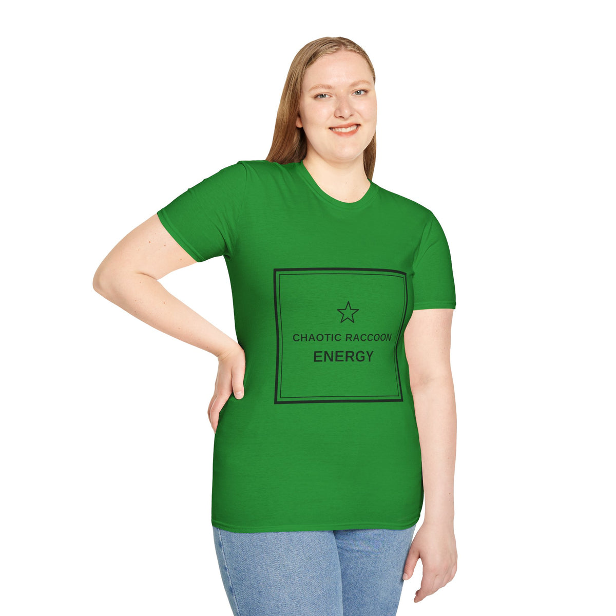 T-Shirt — Chaotic Raccoon Energy Graphic Tee - Trending Now - August 2026