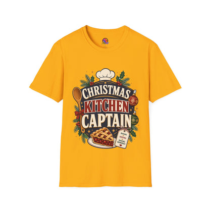 Christmas Kitchen Captain T-Shirt — Festive Holiday Cooking Tee