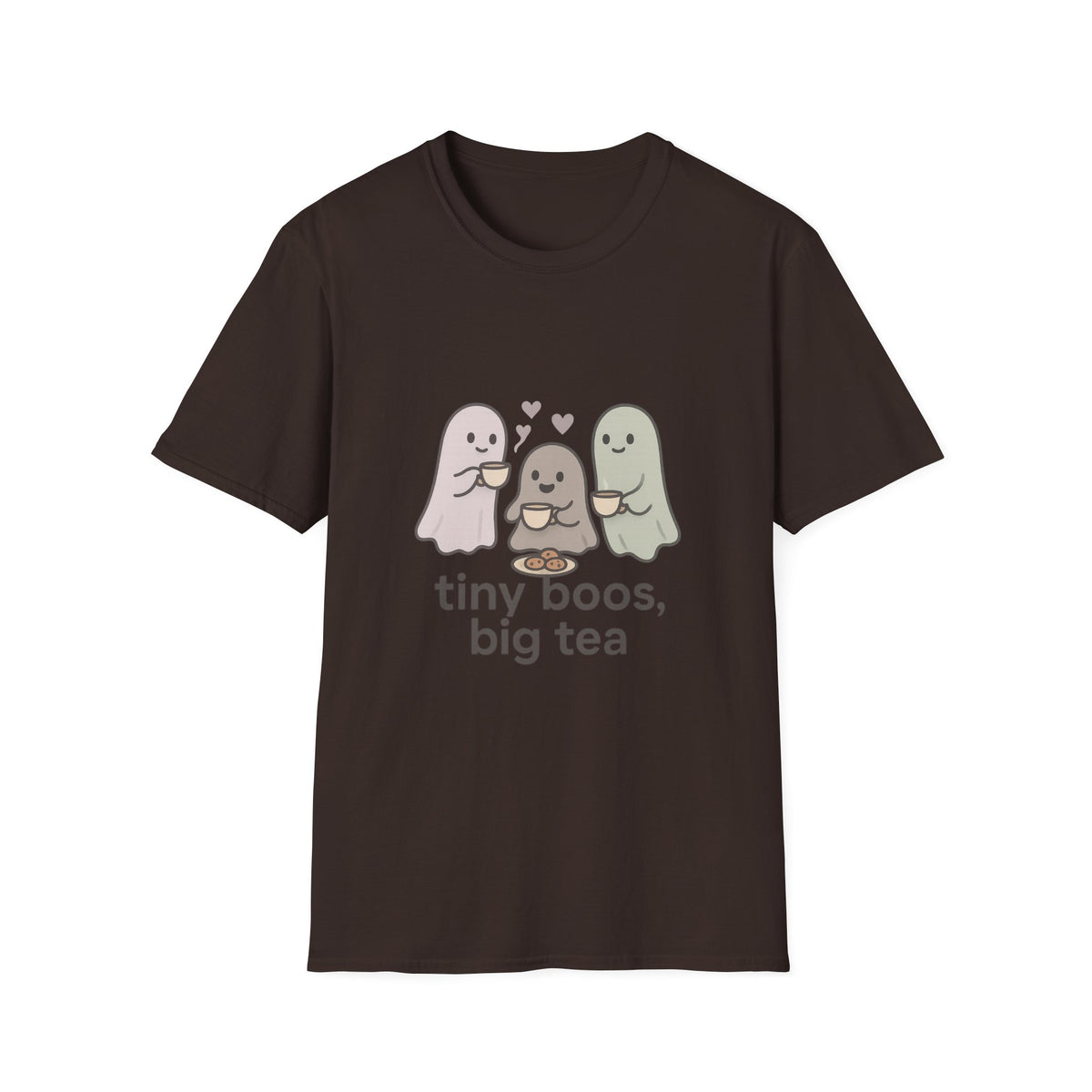 Cute Ghosts T-Shirt — “tiny boos, big tea” Cute Halloween Tee - Trending Now - August 2026