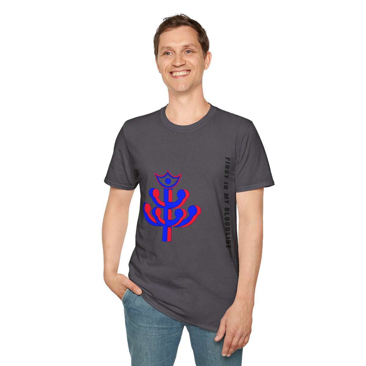 Abstract Floral Tee — Modern Red & Blue Graphic T-Shirt - Trending Now - September 2026
