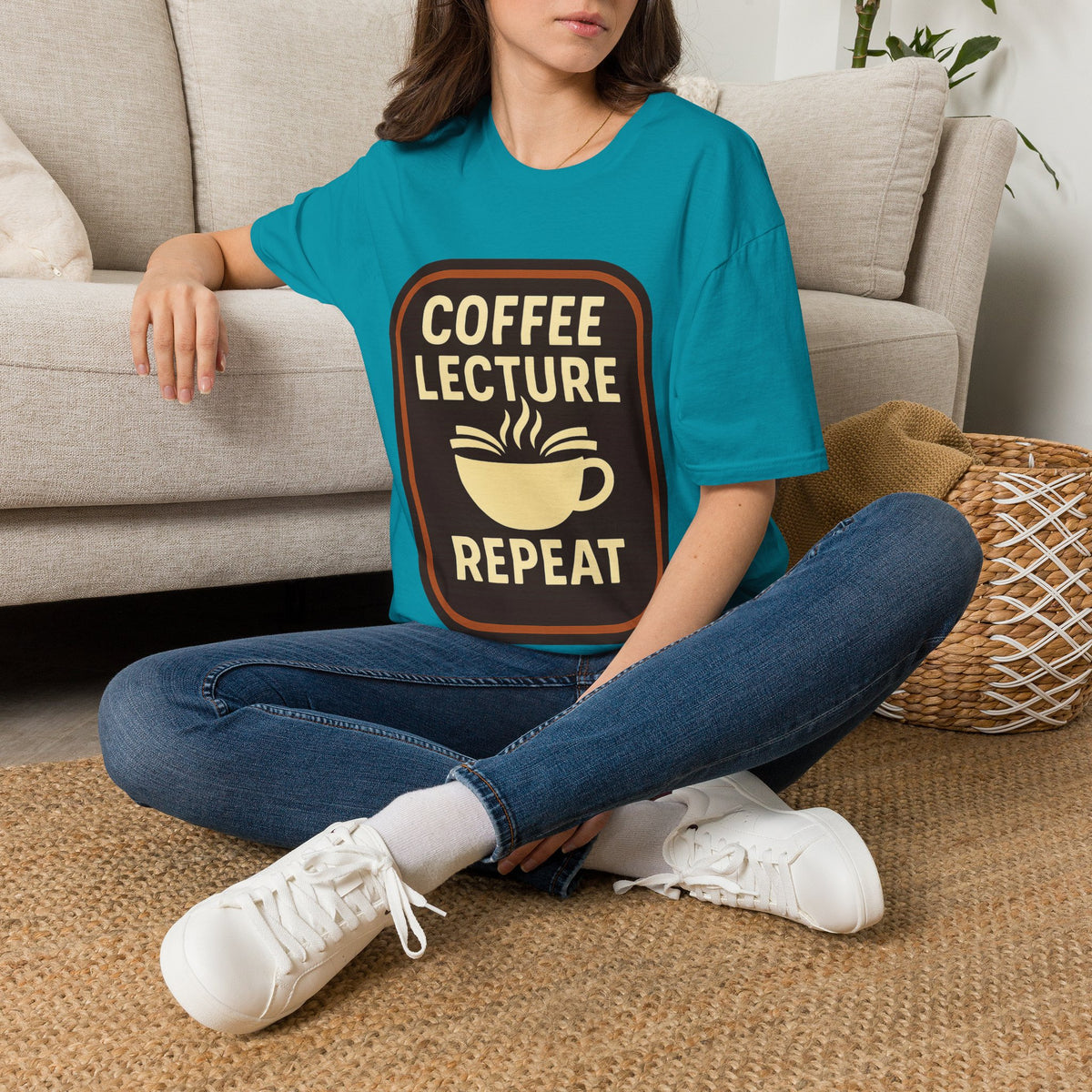 Coffee Lecture Repeat T‑Shirt — Funny Professor Coffee Tee for Teachers & Students - Trending Now - August 2026