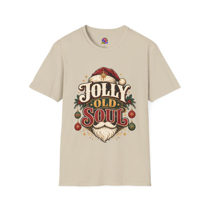 Jolly Old Soul T-Shirt — Vintage Santa Holiday Graphic Tee