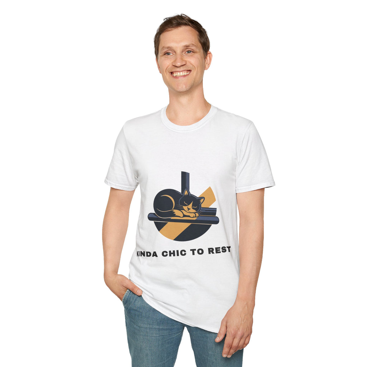 Cat Resting T-Shirt — "Kinda Chic to Rest" Graphic Tee - Trending Now - September 2026
